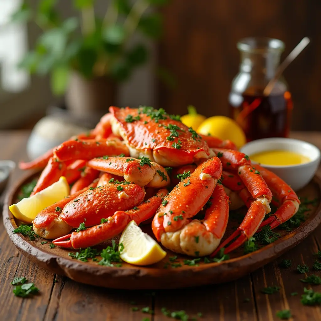 Garlic Butter Snow Crab Legs