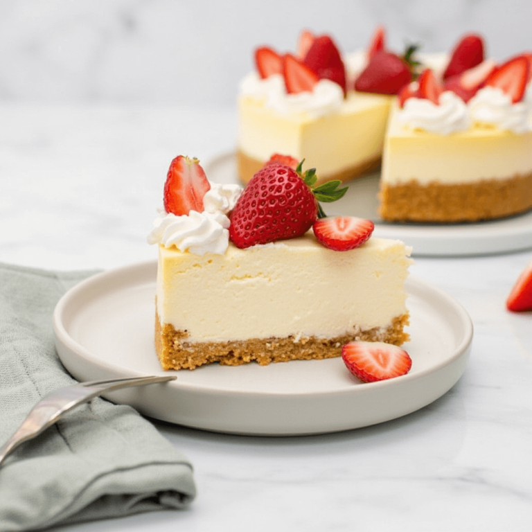 Jello no-bake cheesecake with whipped cream