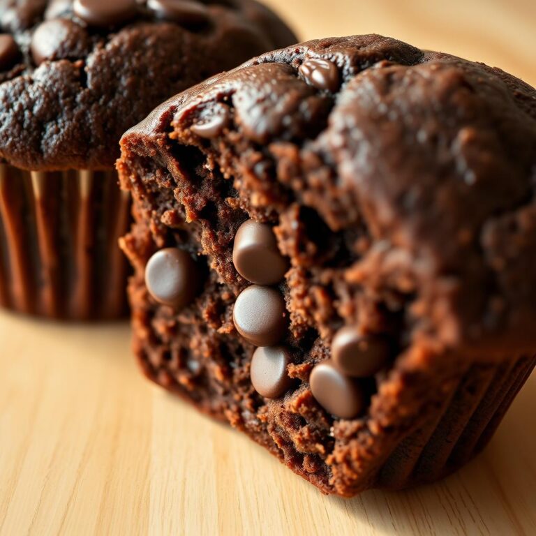 double chocolate muffin