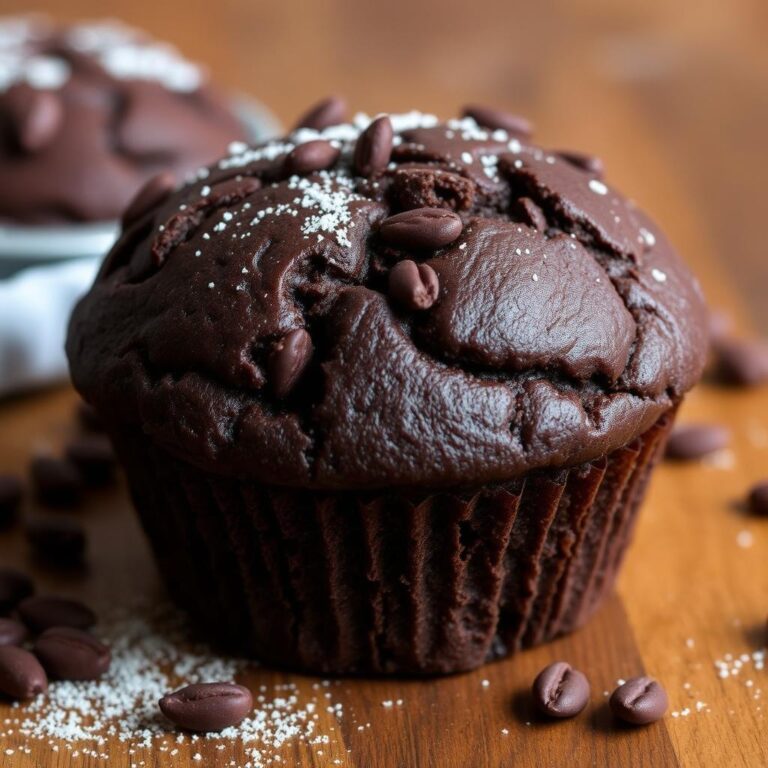 healthy chocolate muffin